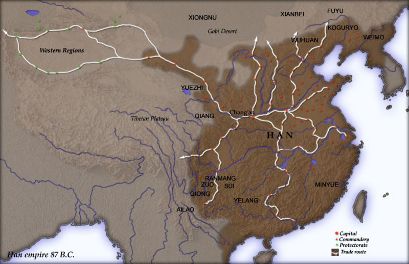 Map of the Han Dynasty