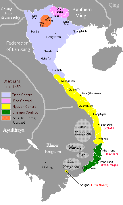 Vietnam's 1650 Map 